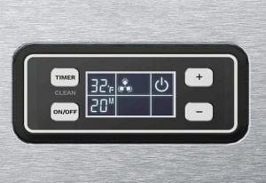 Control Panel of this Vremi commercial ice maker