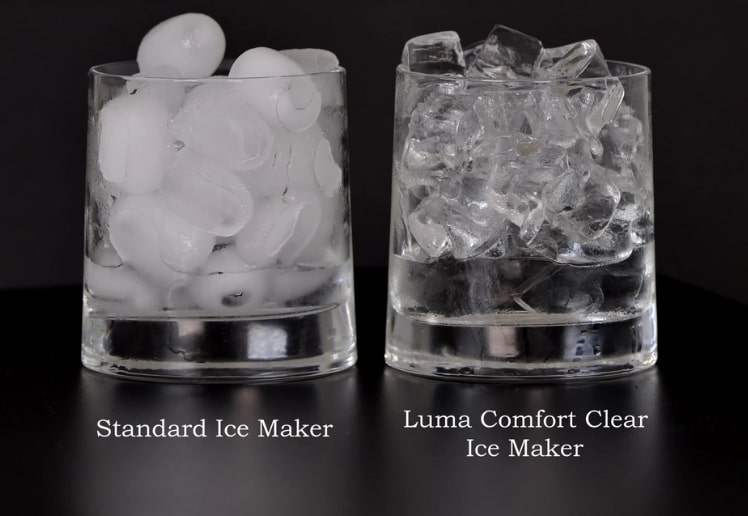 How ice made with Luma Comfort IM200SS looks different